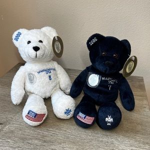 Timeless Toys Lot/2 State Quarter Plush Bears 2000 South Carolina Maryland